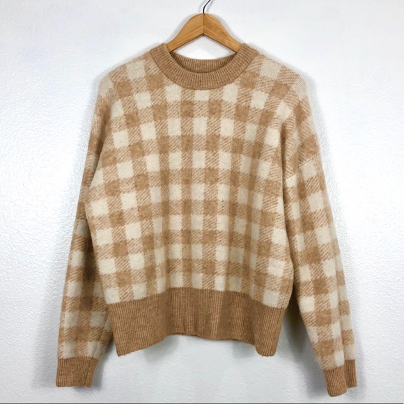 Sézane Becky Gingham Jumper Paris Sweater - Picture 7 of 15